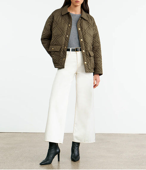 Helah Quilted Parka - Army Green